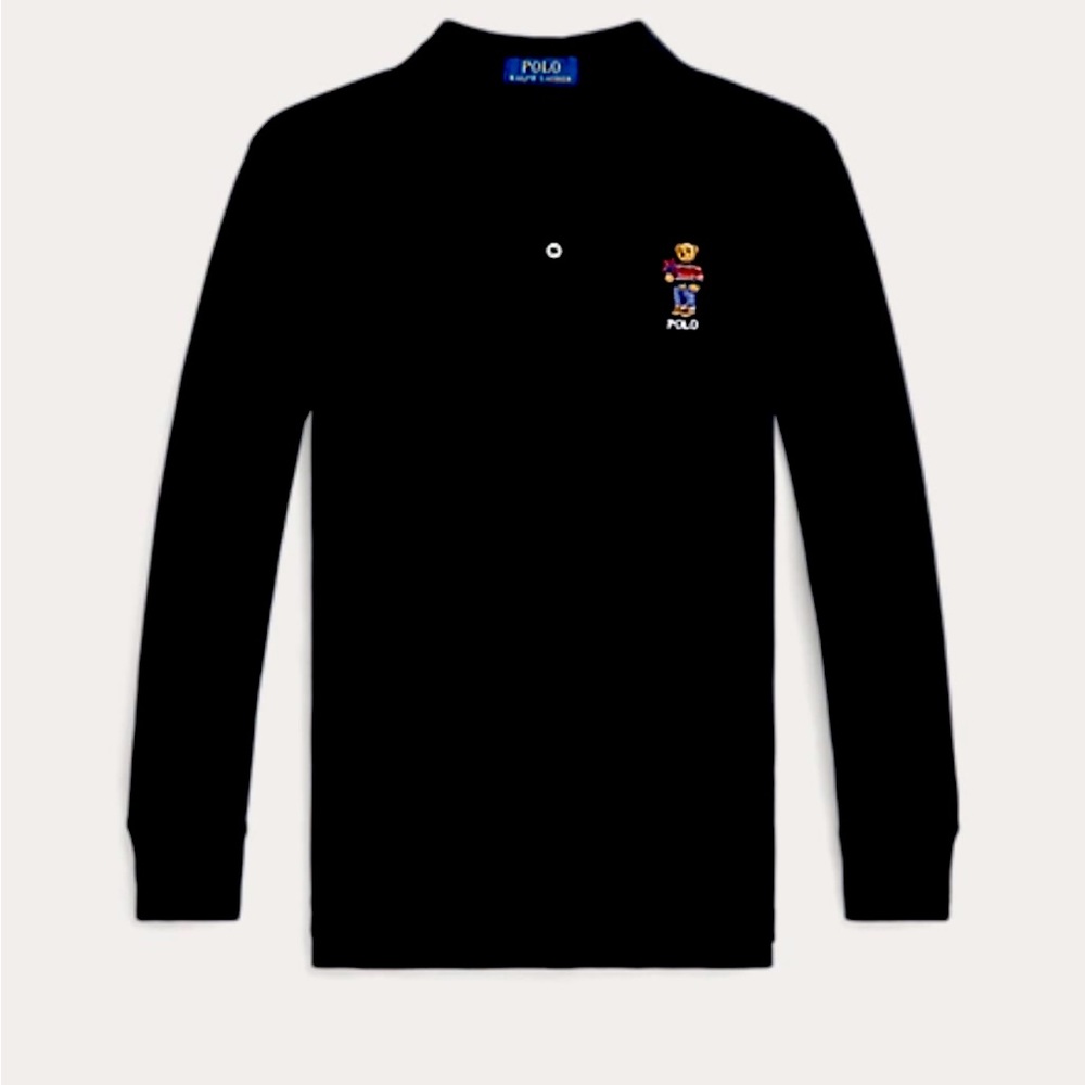 NWT Ralph Lauren Polo Bear Long Sleeve Polo Shirt in Color